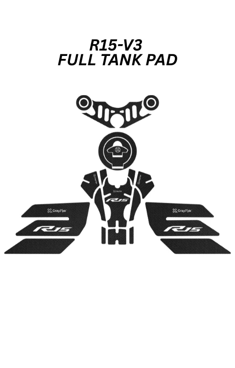 Full Tank Pad Compatible with R15 V3 | R15 V3 Sticker, Pack Of 1
